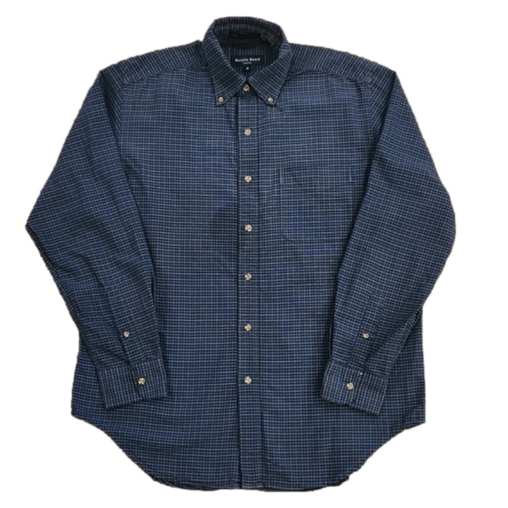 3/$20 Austin Reed Blue & Green Plaid Button-Up Shirt